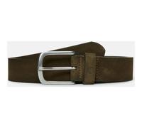 Timberland Mens 35mm Soft Suede Belt olive green L