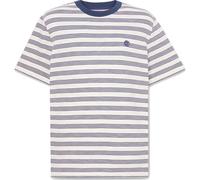Timberland - 4 Rows Striped S/S Tee - T-Shirt, Gr. XL, weiß (VintageWhite/OceanaYd)