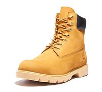 Timberland Men's 6 Inch Basic Waterproof Boots with Padded Collar, Wheat Nubuck V1, 7 Wide