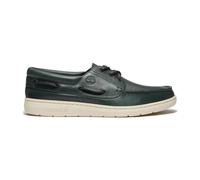 Timberland Mens Boat Shoe dark green full grain 12