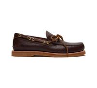 Timberland Mens Boat Shoe dk brn f grain 9.5 Wide Fit