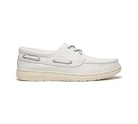 Timberland Mens Boat Shoe white full grain 9.5