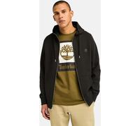 Timberland Mens Brushed Back Full Zip Hoodie black-pavement S