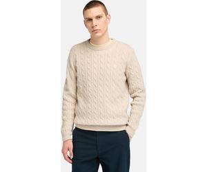 Timberland Mens Cable Crew Neck Sweater angora heather XL