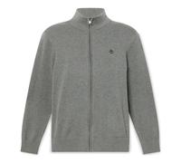 Timberland Mens Cotton YD Full Zip Sweater dark grey heather-obsidian XXL