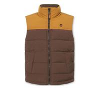 Timberland Mens Durable Water Repellent Puffer Vest wheat boot-chocolate brown L