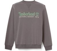 Timberland Mens Embroidered Logo Crew Neck Sweatshirt blackened pearl S