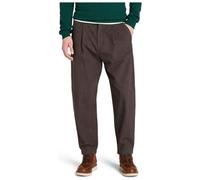 Timberland Mens Herringbone Pleated Chino Pant chocolate brown yd 33W 32L