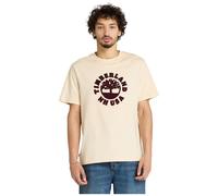 Timberland Mens Holiday Front Graphic Short Sleeve Tee angora M