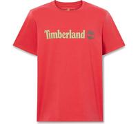 Timberland Mens Linear Logo Short Sleeve Tee american beauty L