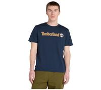 Timberland Mens Linear Logo Short Sleeve Tee dark sapphire L