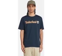 Timberland Mens Linear Logo Short Sleeve Tee dark sapphire S