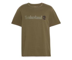 Timberland Mens Linear Logo Short Sleeve Tee leaf green XL