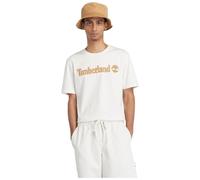 Timberland Mens Linear Logo Short Sleeve Tee vintage white XL