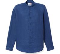 Timberland Mens Linen Korean Collar Shirt oceana XXL