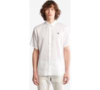 Timberland Mens Linen Short Sleeve Shirt white 3XL