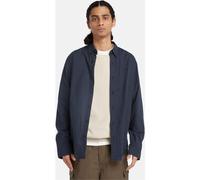 Timberland Mens Long Sleeve Stretch Poplin Shirt dark sapphire L