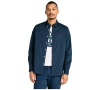 Timberland Mens Long Sleeve Stretch Poplin Shirt dark sapphire XXL