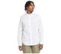 Timberland Mens Long Sleeve Stretch Poplin Shirt white XXL