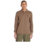 Timberland Mens LS Millers River Pique Polo chocolate chip S