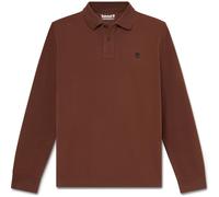 Timberland Mens LS Pique Polo chicory coffee M