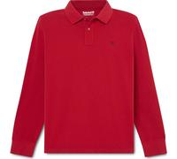Timberland Mens LS Pique Polo rhythmic red XXL