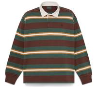 Timberland Mens LS Striped Rugby Polo chicory cof yd L