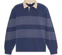 Timberland Mens LS Striped Rugby Polo peacoat M