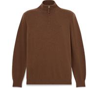 Timberland Mens Merino 1/4 Zip Sweater brownout heathe XXL