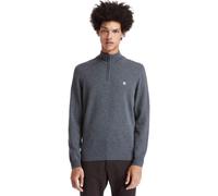 Timberland Mens Merino 1/4 Zip Sweater dark grey hther 3XL