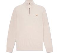 Timberland Mens Merino 1/4 Zip Sweater lght oatml hthr S
