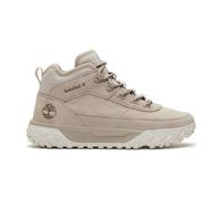 Timberland Mens Mid Lace UP Sneaker lt taupe canvas 8.5