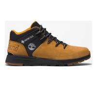 Schnürboots TIMBERLAND "SPRINT TREKKER MID LACE UP WATERPROOF SNEAKER", Herren, Gr. 44,5, gelb (wheat, schwarz), Leder, Synthetik, Schuhe Schnürboots, Winterstiefel, Schnürstiefel, Winterschuhe, wasse