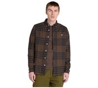 Timberland Mens Midweight Flannel Check Shirt chocolate brown yd L