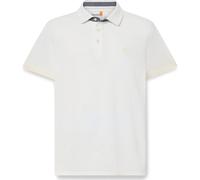 Timberland Mens Oxford Short Sleeve Polo vintage white L