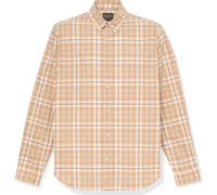 Timberland Mens Poplin Check Shirt (regular) tannin yd S