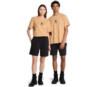 Timberland Mens Print Stack Logo Short Sleeve Tee light wheat b S