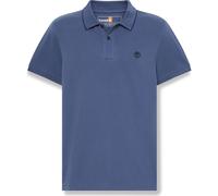 Timberland Mens Printed Neck Short Sleeve Polo oceana L