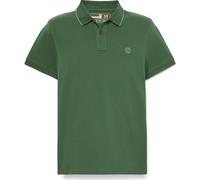Timberland Mens Printed Neck Short Sleeve Polo pineneedle XL