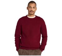 Timberland Mens Raglan Sleeve Crew Neck Sweater burgundy heather M