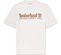 Timberland Mens Short Sleeve Embroidered Tee vintage white S