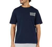 Timberland Men's Short Sleeve Tee 2 Tier3 T-Shirt, Dark Sapphire, M