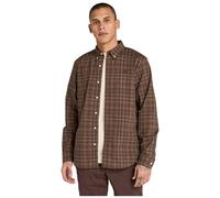 Timberland Mens Stretch Poplin Check Shirt chocolate chip yd L