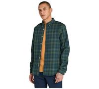 Timberland Mens Stretch Poplin Check Shirt green gables yd S