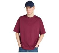 Timberland Mens Tonal Stack Logo Tee burgundy L
