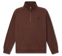 Timberland Mens Tree Embroidered Logo 1/4 Zip LB Sweatsh chicory coffee 3XL