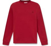 Timberland Mens Tree Embroidered LS Tee (slim) rhythmic red M