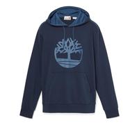 Timberland Mens Tree Logo Loopback Hoodie dark sapphire M
