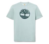 Timberland Mens Tree Logo Short Sleeve Tee silver blue S