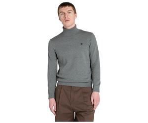 Timberland Mens Turtle Neck Cotton Sweater dark grey heather L
